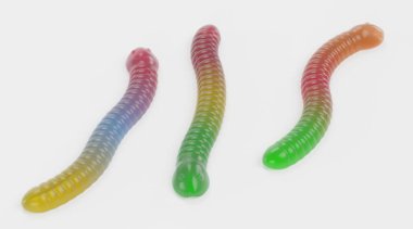 Jelibon Solucanlarının Gerçekçi 3B Yapılandırması