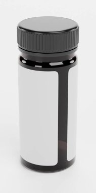 hap şişesi gerçekçi 3d render