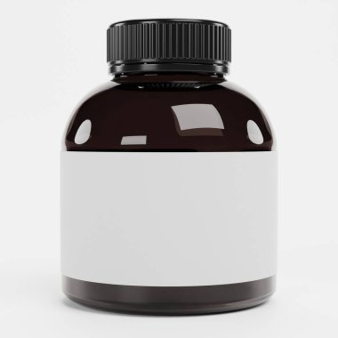 hap şişesi gerçekçi 3d render