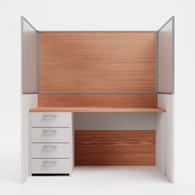 Ofis Odasının Gerçekçi 3 Boyutlu Hazırlaması