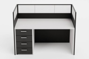 Ofis Odasının Gerçekçi 3 Boyutlu Hazırlaması