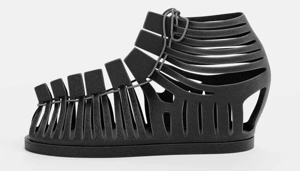 Realista Renderizado Zapatos Negros — Foto de Stock