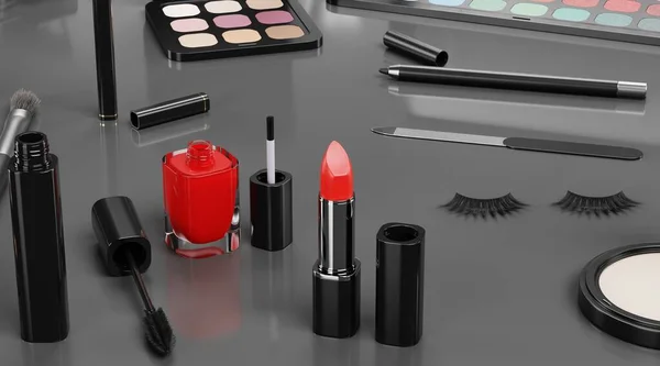 Realistic Render Cosmetics Collection — Stock Photo, Image