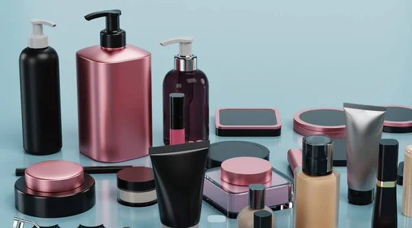 Realistische Render Van Cosmetica Collectie — Stockfoto