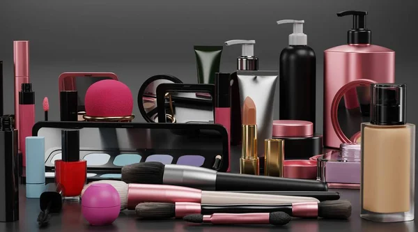 Realistic Render Cosmetics Collection — Stock Photo, Image