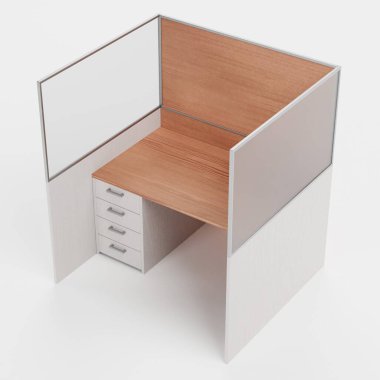 Ofis Odasının Gerçekçi 3 Boyutlu Hazırlaması