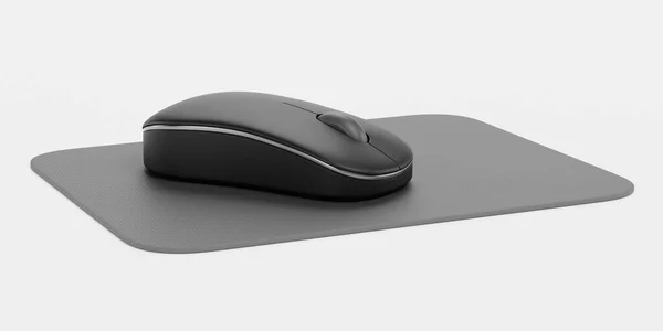 Realista Renderizado Ratón Con Mousepad —  Fotos de Stock