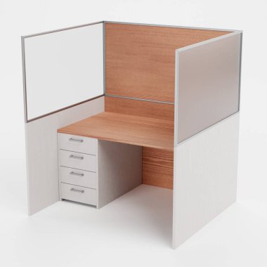 Ofis Odasının Gerçekçi 3 Boyutlu Hazırlaması