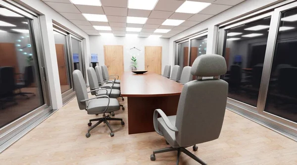 Realistisk Render Conference Room — Stockfoto