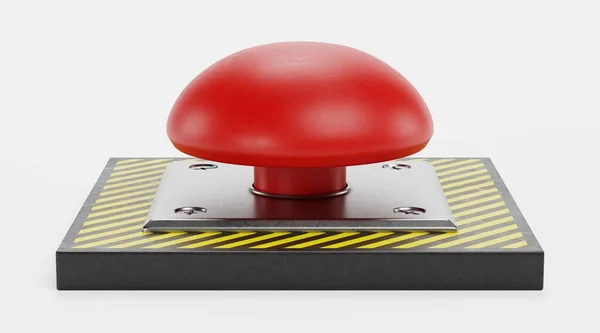 Realistic Render Emergency Button — Stock Photo, Image