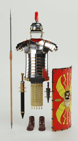 Realisztikus Render Roman Armor Teljes — Stock Fotó