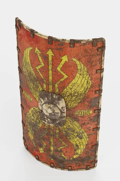 Realisztikus Render Roman Shield — Stock Fotó