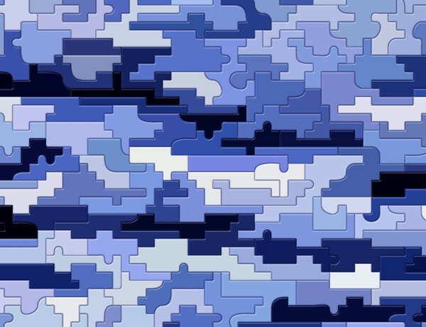 Blue texture puzzle