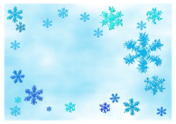 Choppy snowflakes — Stockfoto
