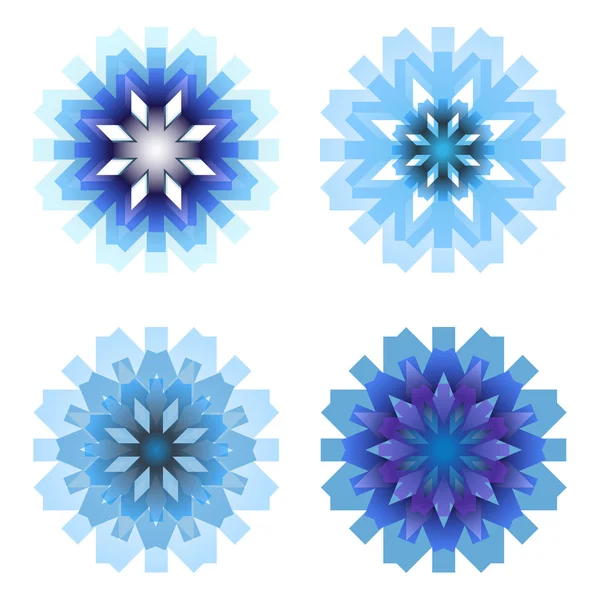 Four snowflakes — Stock Photo, Image
