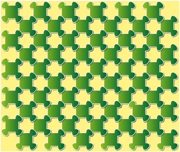 Abstract puzzle background green — Stock Vector