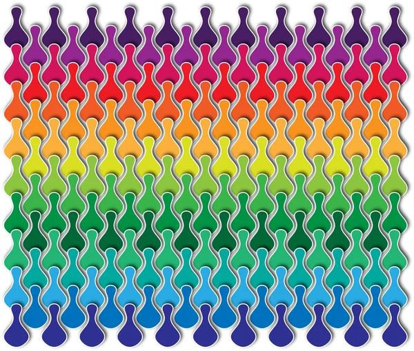 Rainbow pieces of ludo — Stock Photo, Image