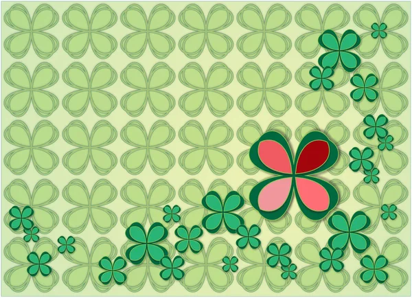 Background four leaf clovers — Stock Photo, Image