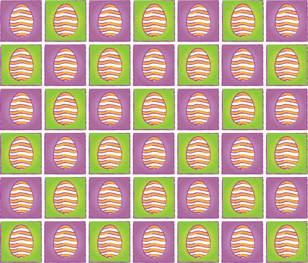 Velikonoční vzorek s vejci piktogramy — Stock fotografie