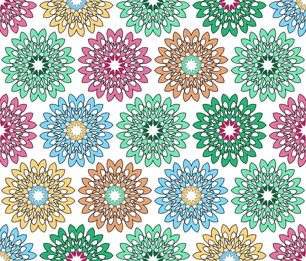 Colorful flowered pattern — Stock Photo, Image