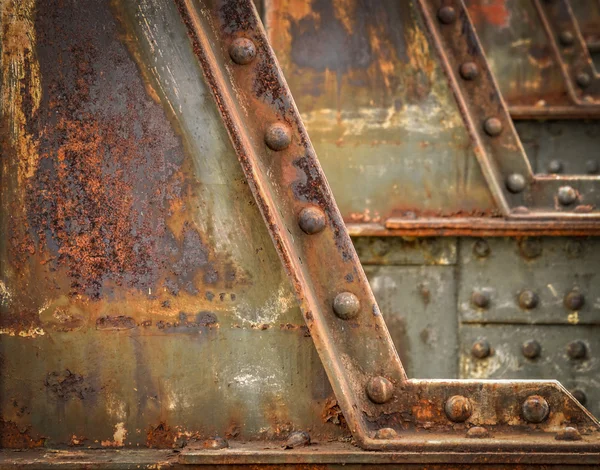 Detalj av järnvägen överbryggar — Stockfoto