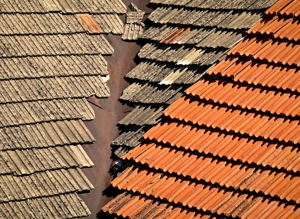 Twee dak kleur — Stockfoto