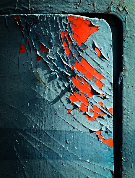 Cracked paint on the door — Stock Photo, Image