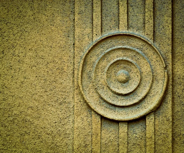 Circular pattern on plaster — Stock Photo, Image