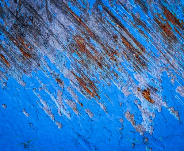 Tinta azul rachada — Fotografia de Stock