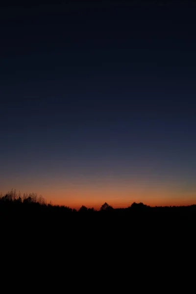 Paesaggio paesaggistico al tramonto in autunno — Foto Stock