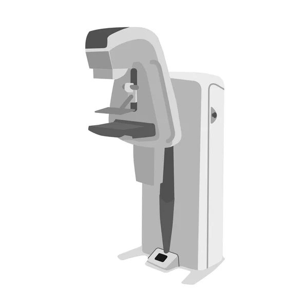 Modern mammografi aygıtının vektör çizimi