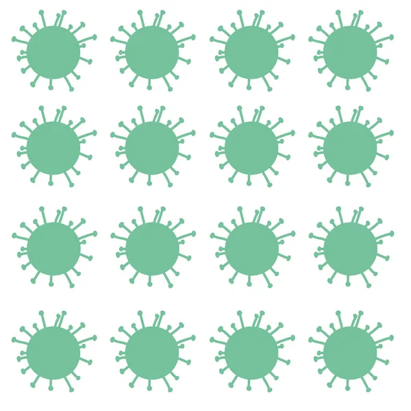 Yeşil Covid virüslerinin deseni