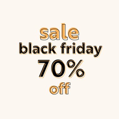 Kara Cuma indirimi için güzel posterler, vektör illüstrasyonu.