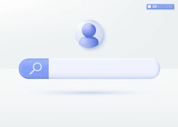 Buscar Símbolos Icono Diseño Barra Botón Navegador Para Web Navegación — Archivo Imágenes Vectoriales