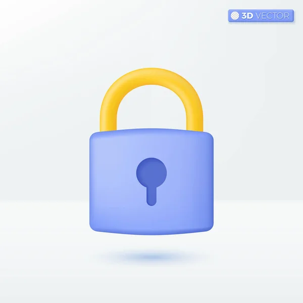 Lås Ikonen Symboler Säkerhet Kryptering Säkerhet Integritet Cyberskydd Eller Antiviruskoncept — Stock vektor