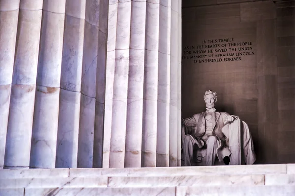 Pomnik Lincolna National Mall Waszyngtonie — Zdjęcie stockowe