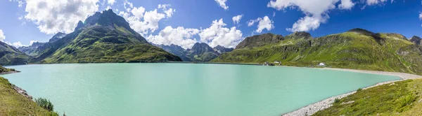 Silvretta Lago Montanha Áustria Alpes — Fotografia de Stock