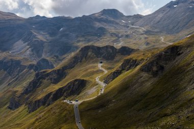 Grossglockner dağ manzaralı yol Alplerde Avusturya 'da