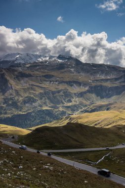 Grossglockner dağ manzaralı yol Alplerde Avusturya 'da