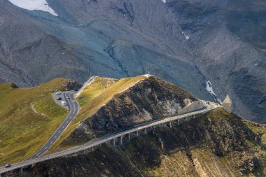 Grossglockner dağ manzaralı yol Alplerde Avusturya 'da