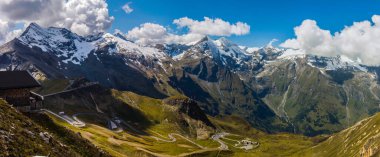 Grossglockner dağ manzaralı yol Alplerde Avusturya 'da