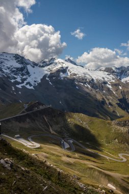 Grossglockner dağ manzaralı yol Alplerde Avusturya 'da