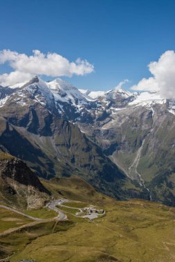Grossglockner dağ manzaralı yol Alplerde Avusturya 'da