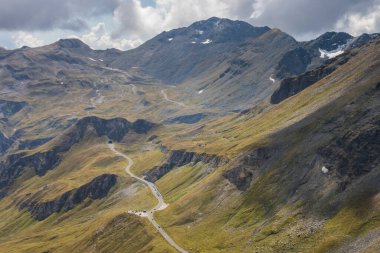 Grossglockner dağ manzaralı yol Alplerde Avusturya 'da