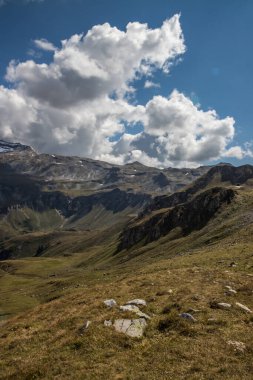 Grossglockner dağ manzaralı yol Alplerde Avusturya 'da