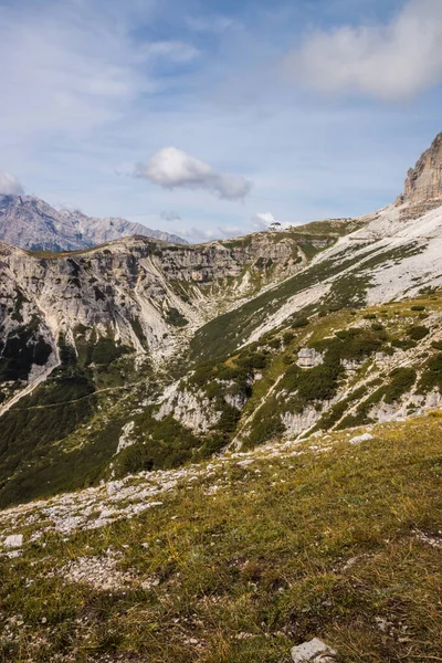 Trilha Montanha Tre Cime Lavaredo Dolomites Italy — Fotografia de Stock