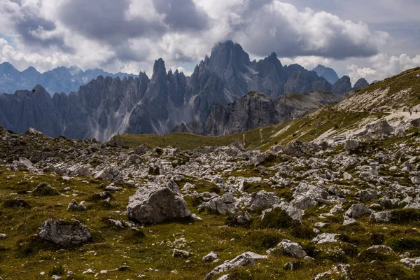Гірська Стежка Tre Cime Lavaredo Dolomites Italy — стокове фото