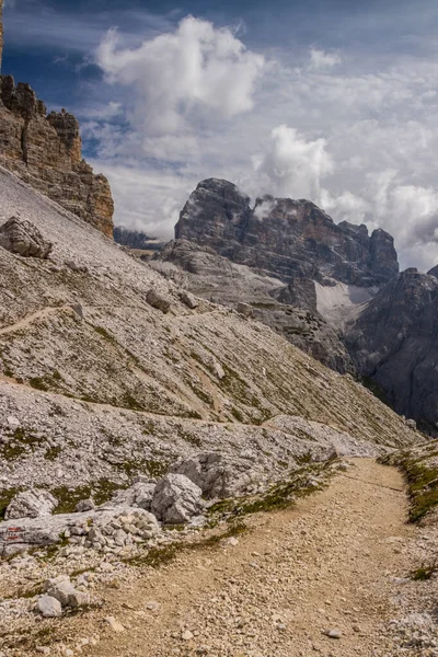 Bergsled Tre Cime Lavaredo Dolomiterna — Stockfoto