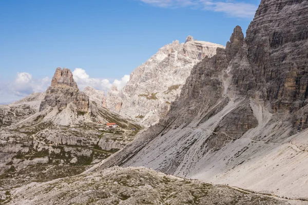 Bergsled Tre Cime Lavaredo Dolomiterna Italien — Stockfoto