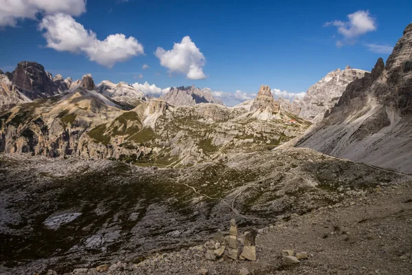 Mountain Trail Tre Cime Lavaredo Dolomites Italy — Stockfoto